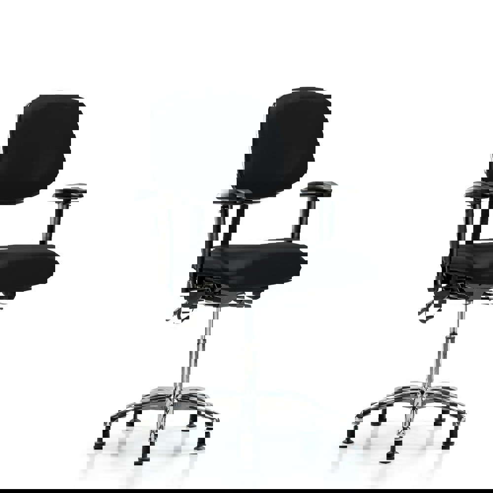 Task Chair: ESD Vinyl, Black